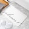 Artsy Mats Clean Script White Stone Non-Slip Bath Mat